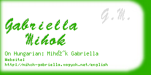 gabriella mihok business card